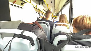 A Stranger Girl Jerked off and Sucked My Dick a Bus Full of People