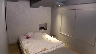 Sexy Skinny Japanese Wife Cheating With Her Big Cock Yoga Teacher In The Hotel