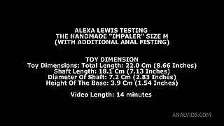 Alexa Lewis Testing The Handmade Impaler Size M (With Additional