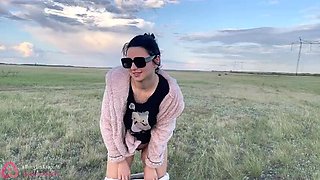 Amelia Queen Public Pissing Compilation Outdoor Pee in Nature Park & Beach