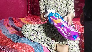 Cute Young Desi Bhabhi Fucked Hard By Devar In The Kitchen While Changing A Pad