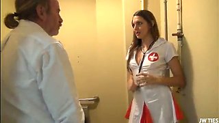 Nurse sadie homes fucks patient for sperm donation