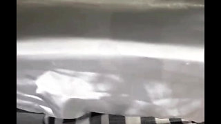 Step mom gets stuck under the bed looking for sex toy, step son gives her a toy of his own!