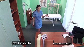 Doctor finally fucks busty nurse pov