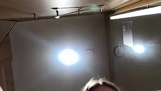 Russian camwhore Baravisha in a mall, toilet