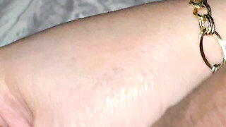 Step mom hand help step son dick with low erection