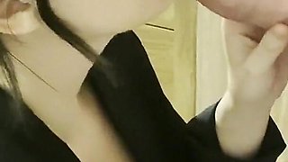 Naughty Secretary Sucks Boss' Cock to Get a Big Promotion and an Even Bigger Facial!