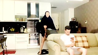 An Arab Boy Fucks Step- Mother Because He's Still Learn How to Have Sex. and Thestep- Mother Doesn't Mind Teaching Her Step Son
