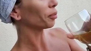 Big boobs milf masturbates with her dildo