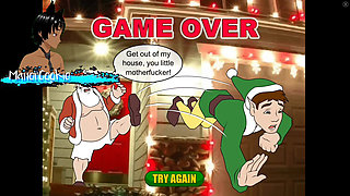 Unfaithful Mrs. Claus - Time to sneak around Santa to sick on tits and fuck her pussy