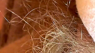 Big Feet and Hairy Bush in Panties
