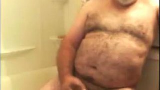 Grandpa jim stroke on webcam