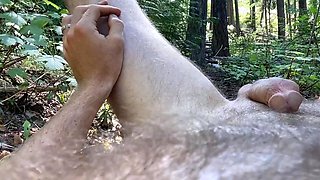 Hot outdoor blowjob and handjob with busty asian