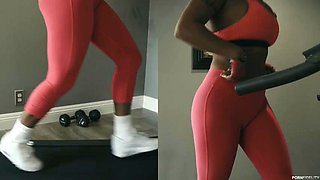 Workout: Big Tits, Big Ass  Blowjob Porn