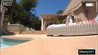 Boss Almost Fires Nanny After Catching Her Playing With Her Pussy - Aidra Fox