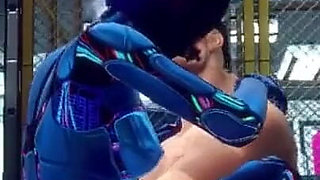 3D Space Cowboy Hardcore with Female Robot Sex Doll