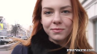 Candy, squirting redhead takes a creampie - Private Porn Sex Videos