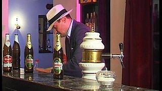 A Mature German Redhead Gets Gangbanged on the Pool Table