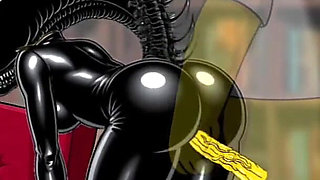 Halloween Special Cartoon. Alien: Homer