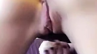 Sexy amateur blonde fingers and toys her wet pussy
