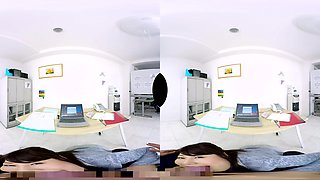 Secretary Sakura Kirishima Comes Out From Under The Desk Part 1 - Asian Big Tits Secretary Creampie