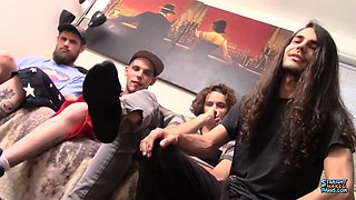 Four Straight Guys Stroke Cock - Devin Reynolds, Dean Inja, Nolan  Drac