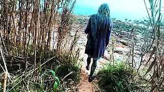 Outdoor BJ and Facial Slut Takes a Load in Public