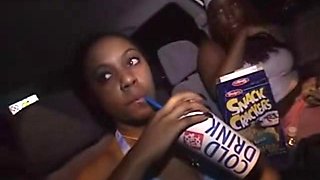 Spring break: Ebony, Black  Public Porn