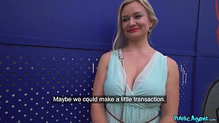 MILF Blonde Fucked Behind Train Station