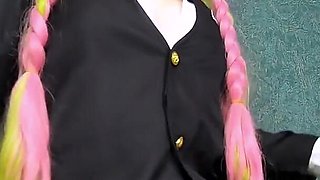 Mitsuri Kanroji Crosses Legs and Teases You with Her Big Ass