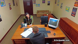 PE teacher milks head teacher at his office