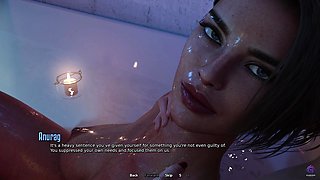 Touching My Horny Stepmom's Pussy While Bathing Together - 3D Hentai Animated Porn - Life in Santa County