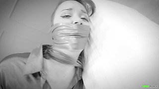 Lil Missy UK - Secretary Grabbed and Hogtaped *black and White*