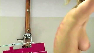 Tiffany Spanking Machine - Bare Back Whipping