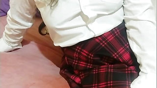 I Came Home Horny After College Because My Teacher Touched My Pussy