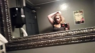slut his tall blonde fetish flashing ass on live webcam