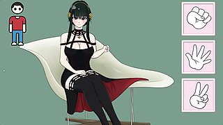 Cachipun With Waifu - Playing Rock, Paper, Scissors With Beautiful Yor Forger Until He Fucks Her