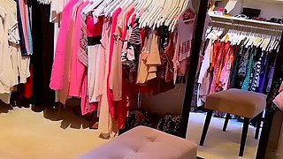Blonde tight pussy babe solo toy fun in glamour masturbation