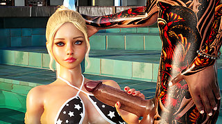 YOUNG HOT GIRL FUCKED BY HER BOYFRIEND ON THE POOL 3D HENTAI ANIMATION