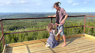 Fucking in the Old Fire Tower - Stunning View, Shaky Legs - RosySkye
