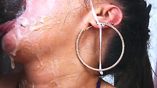 Shantel Dee Double Blowjob Featuring Hollywood Cash, Jonni Darkko