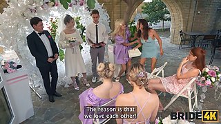 BRIDE4K. A real wedding anal fuck, Bride was nailed by a toastmaster