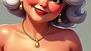 Topless Granny Animation