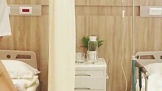 Horny Nurse with Huge Tits Get a Massive Gangbang.