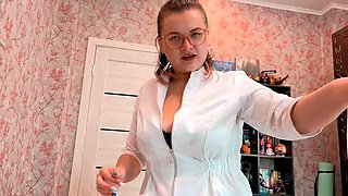 I called the proctologist home to make prostate massage, but it all ended with a hard anal