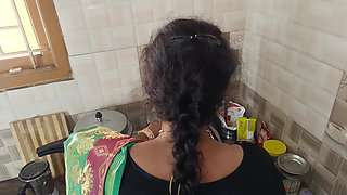 Desi Married Woman in the Kitchen