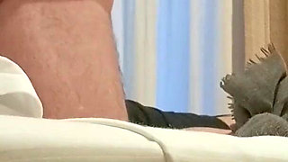 MILF Tied to the Bed with Stockings and Heels Fucked Hard