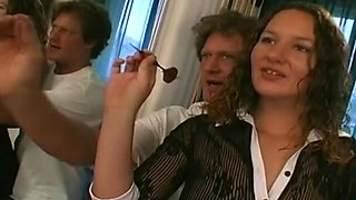 Beautiful long hair beauty gets her pussy fucked in missionary position.