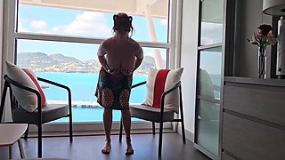 Huge Tit Vouyer Stepmommy Fingers Wet Pussy On Cruise Ship Balcony- Watch Mature Mistress Thursday Cum