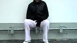 Busty Czech amateur fucks outdoor in public
